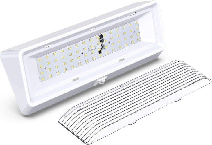 LED Exterior Porch Utility Light with Switch XL 12v 6 Color: WhiteSize: 1-Pack