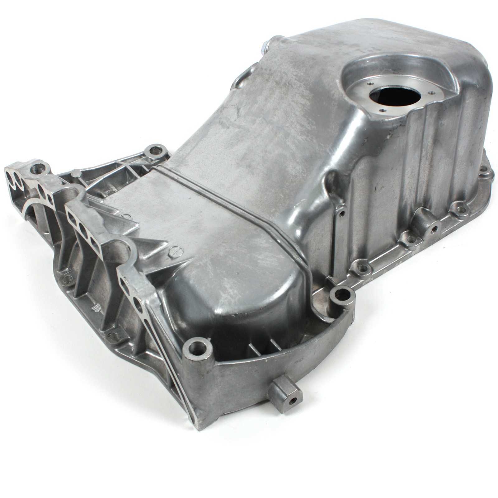 Engine Oil Pan w/ Gasket Oil Level Sensor Hole for 97-01 Audi A4 VW Passat 1.8L