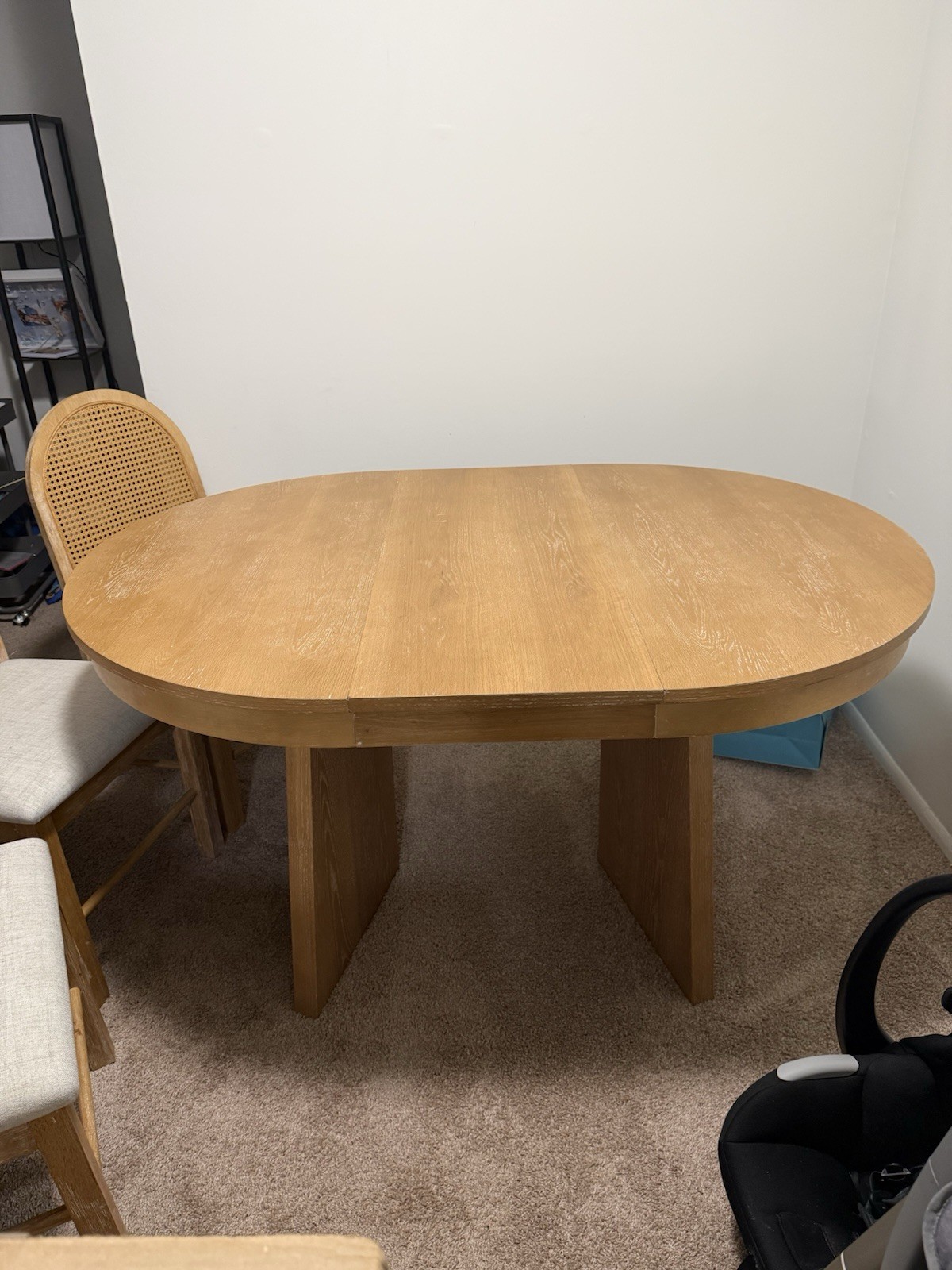 Kitchen Table with 4 Chairs Removable Center Table Set