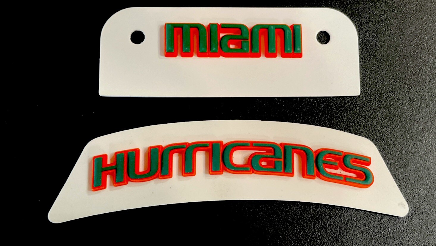3D Bumpers - Miami Schutt Set for a Full Size Football Helmet