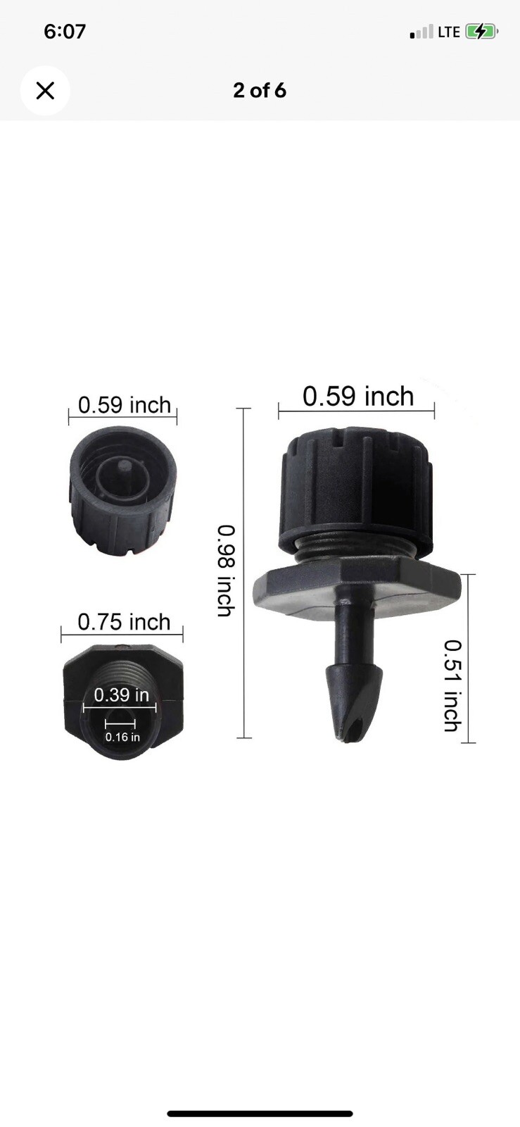 100! Adjustable Flow Micro Irrigation Dripper Bubbler Sprinkler 1/4 Emitter Drip