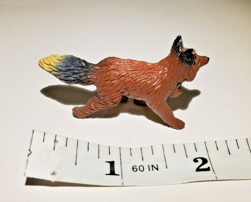 Fox Toy Figure Toy Plastic 2" Realistic Play or Diorama