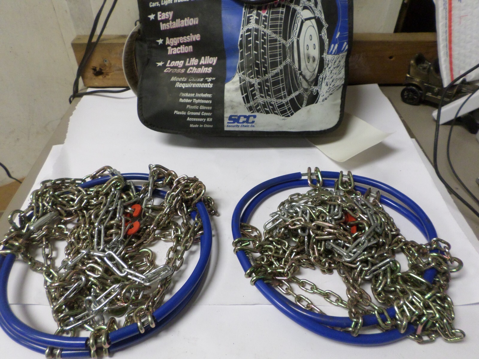 Security Chain Company WhiteStar Tire Chains WS 1608 NOS