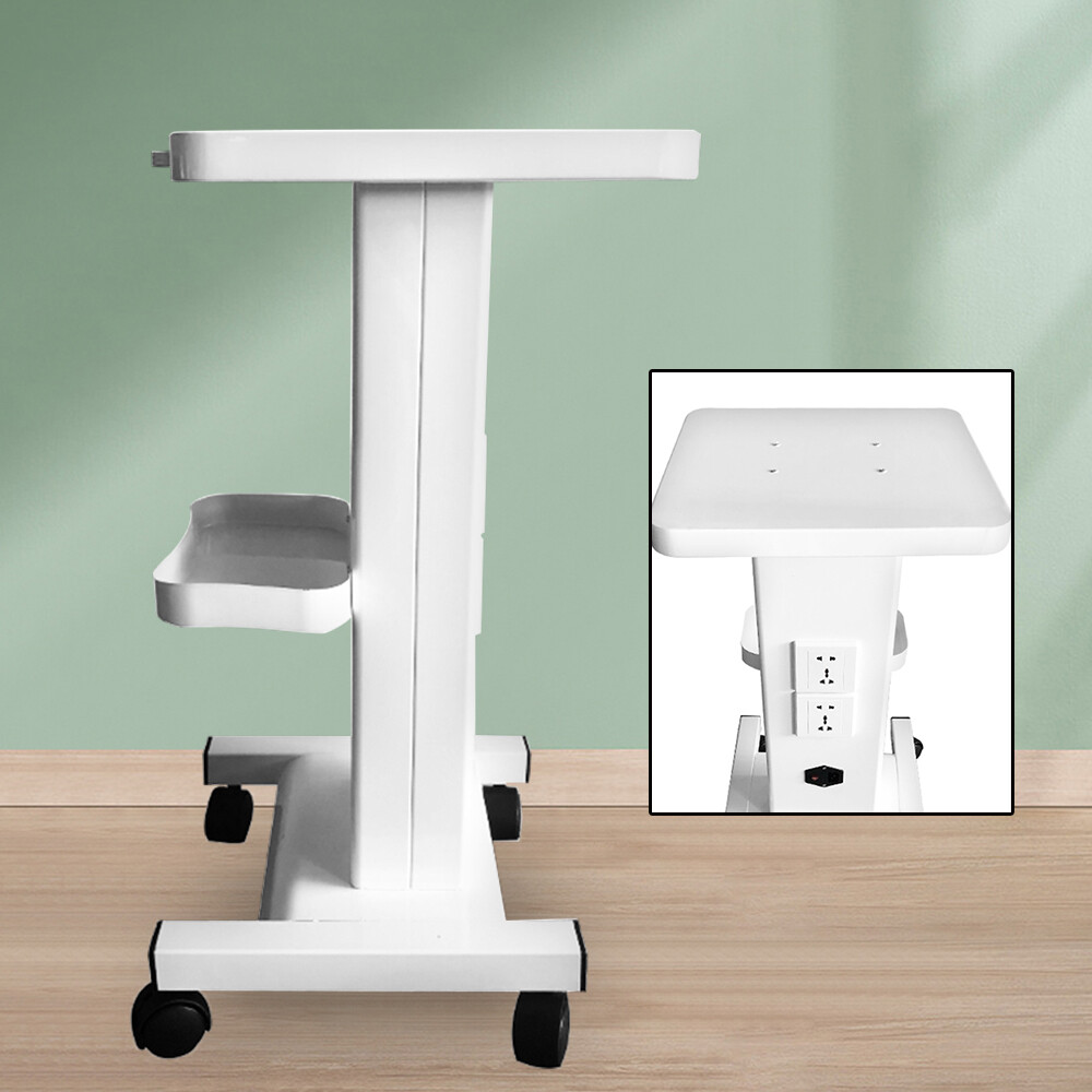 3 Tiers Medical Trolley Steel Mobile Rolling Cart Lab Dental Spa Salon Equipment