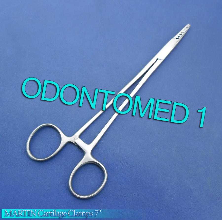 3 MARTIN Cartilage Clamps 7" Surgical Instruments