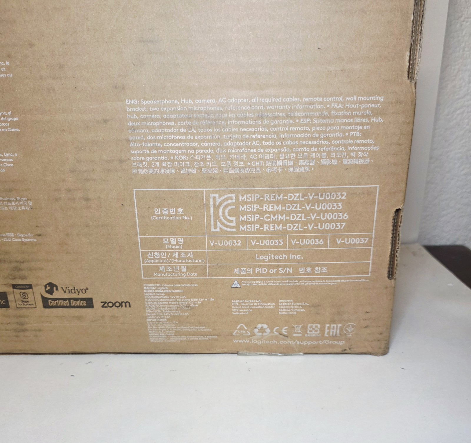 Logitech Group Video Conferencing Bundle + Expansion Mics 960-001060 SEALED