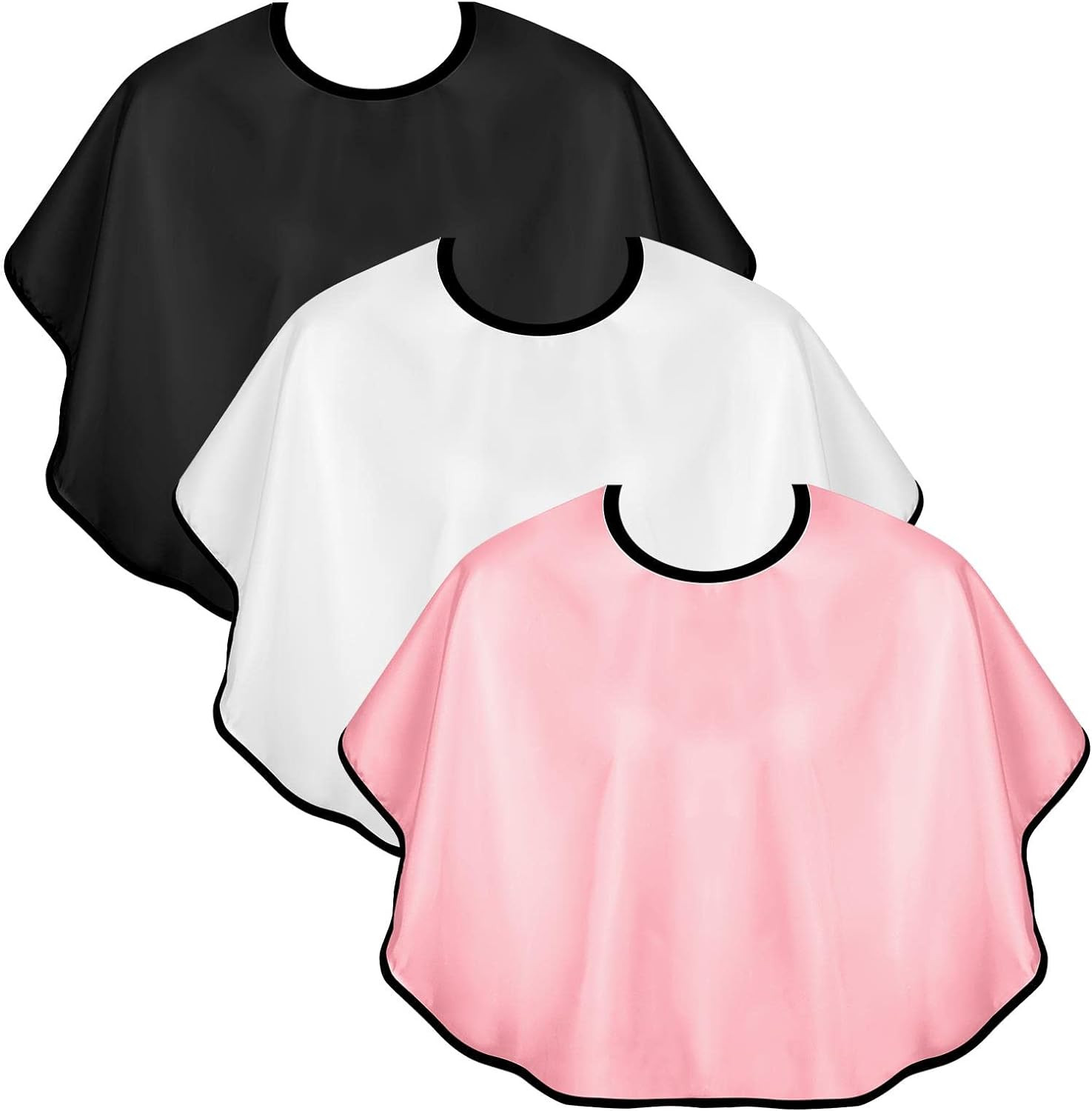3 Pcs Makeup Capes for Clients Beauty Salon Makeup Bibs Shorty Smock for Clients