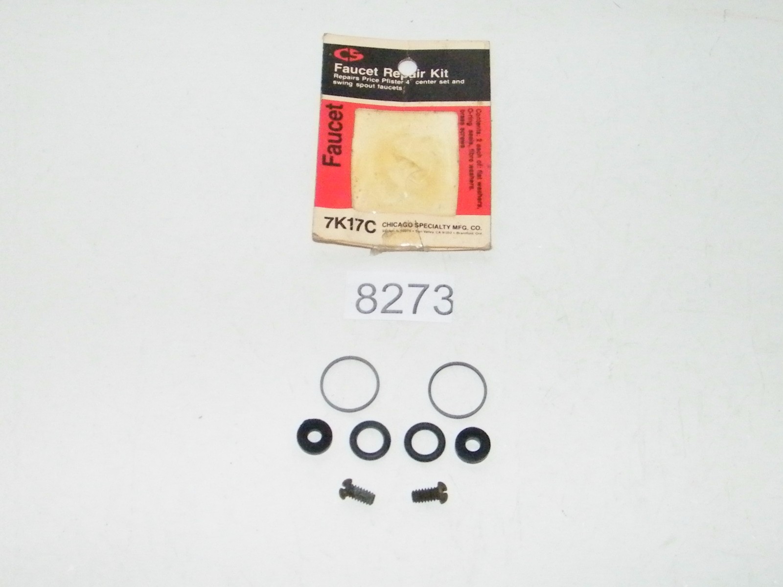 CS Faucet Repair Kit Price Pfister 4" Center Set And Swing Spout Faucets 7K17C