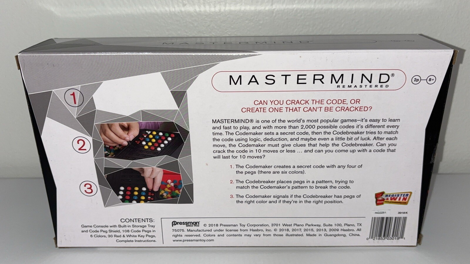 Mastermind Strategy Game - Codemaker vs. Codebreaker - Brand New - by Pressman