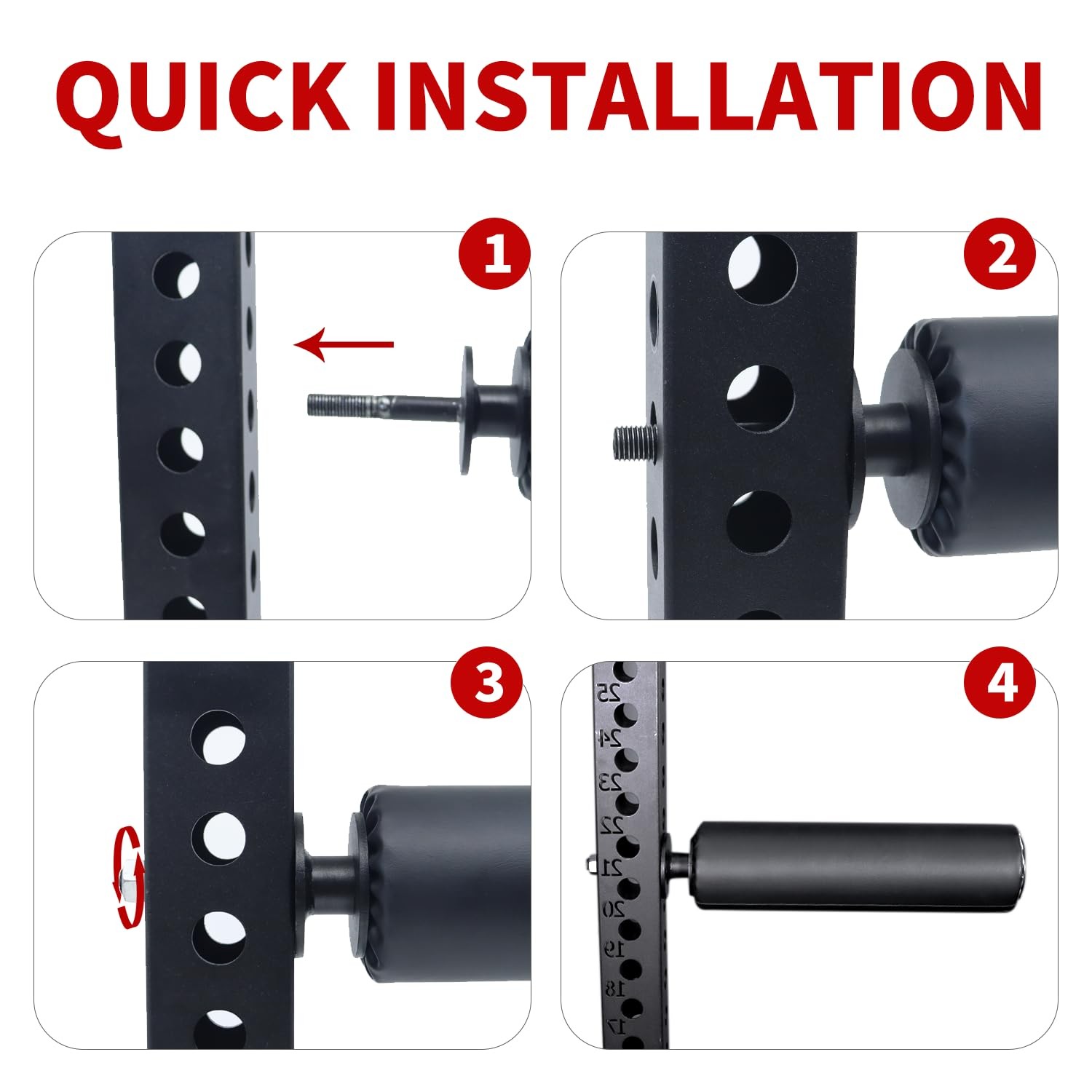 Single Leg Squat Roller/Nordic Hamstring Curl for Squat Rack Power Rack Attac