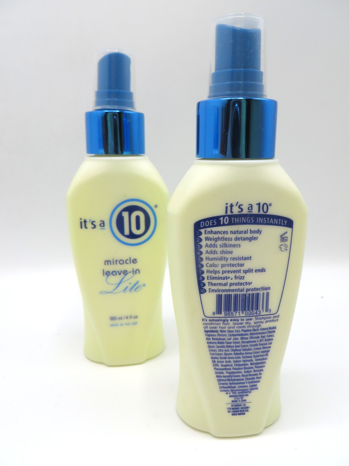 IT'S A 10 MIRACLE LEAVE IN LITE 4 OZ 2 PIECES
