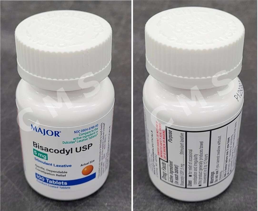 Major BISACODYL Stimulant Laxative Constipation Relief 5mg 100 Tablets Dulcolax