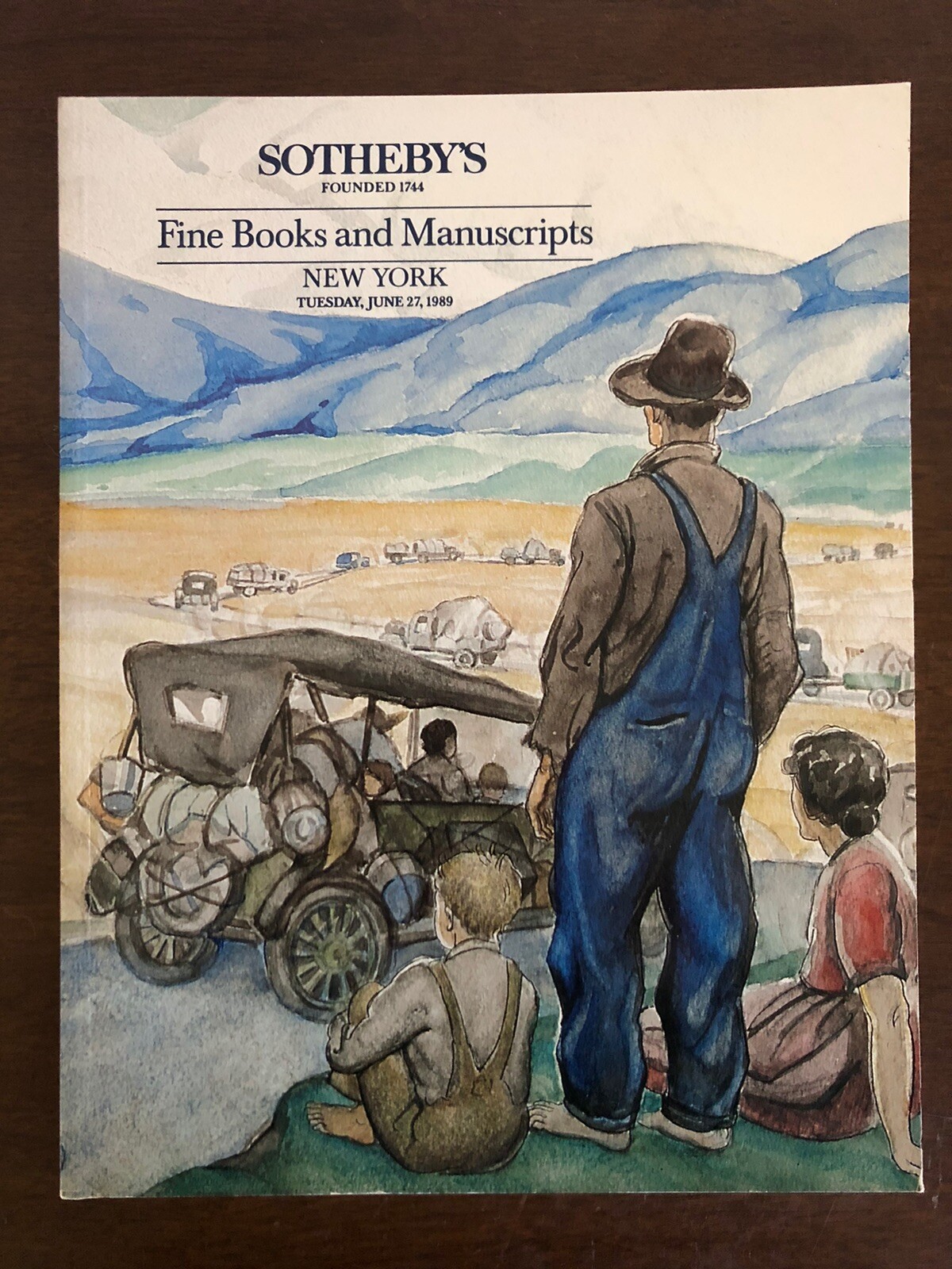 Sotheby’s Fine Books And Manuscripts June 27, 1989 Sale 5880 Steinbeck Cover