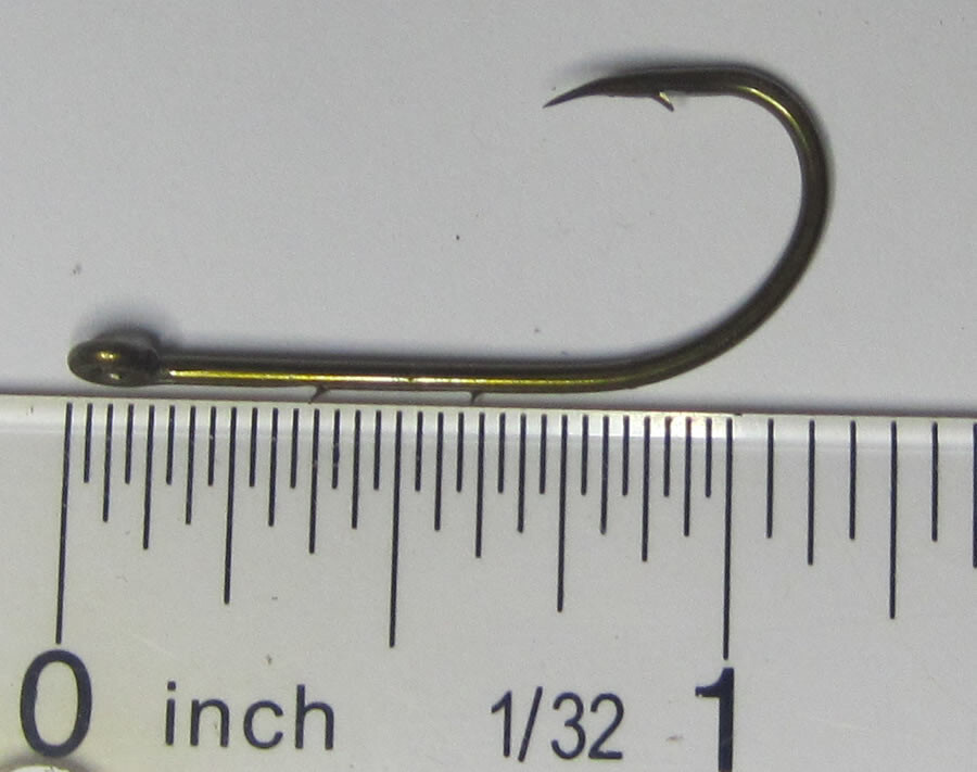 100 Bronze Baitholder hooks 4 Sizes Great for walleye rigs and harnesses