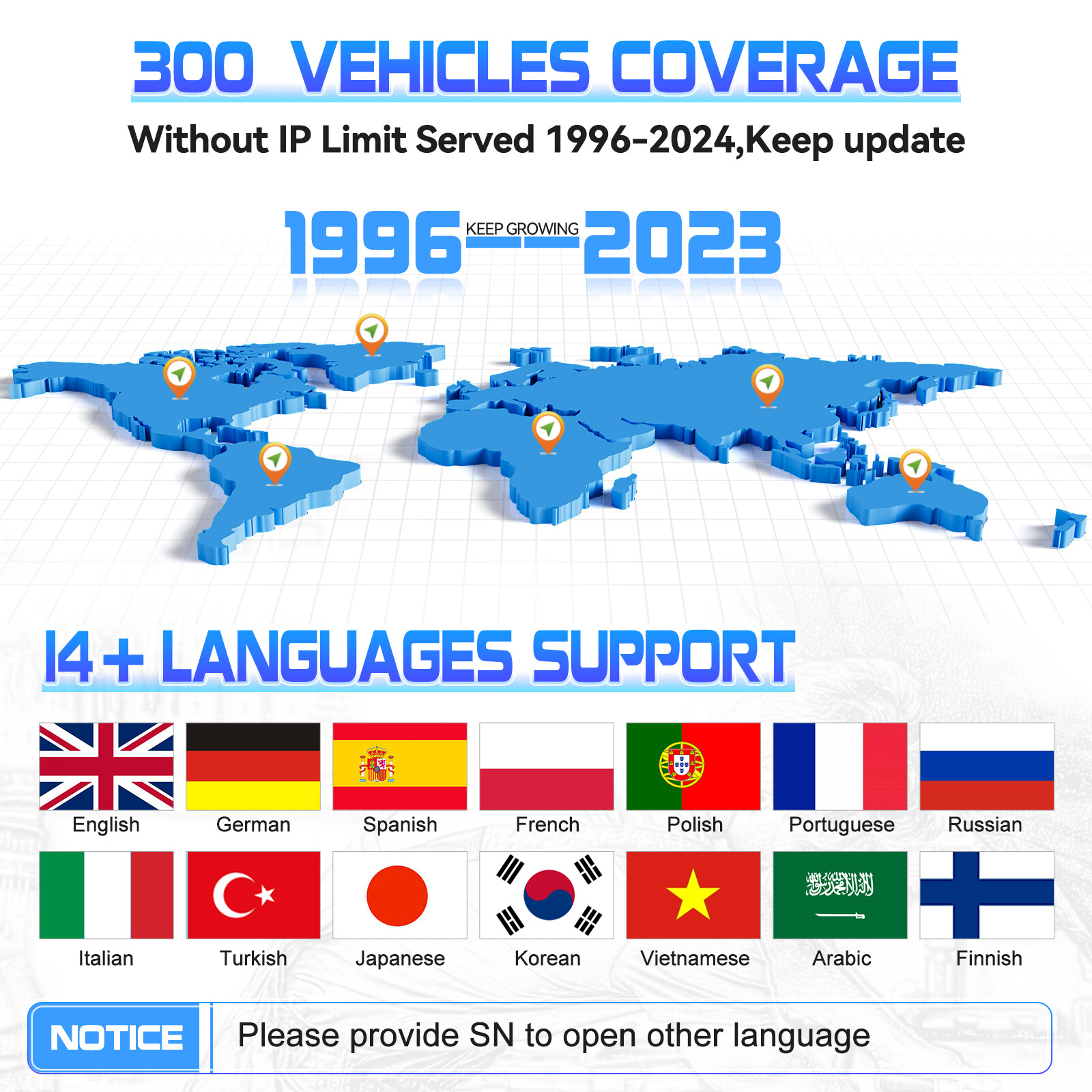XTOOL IP500 OBD2 Full System Code Scanner For Buick, Chevrolet, Cadillac, GMC