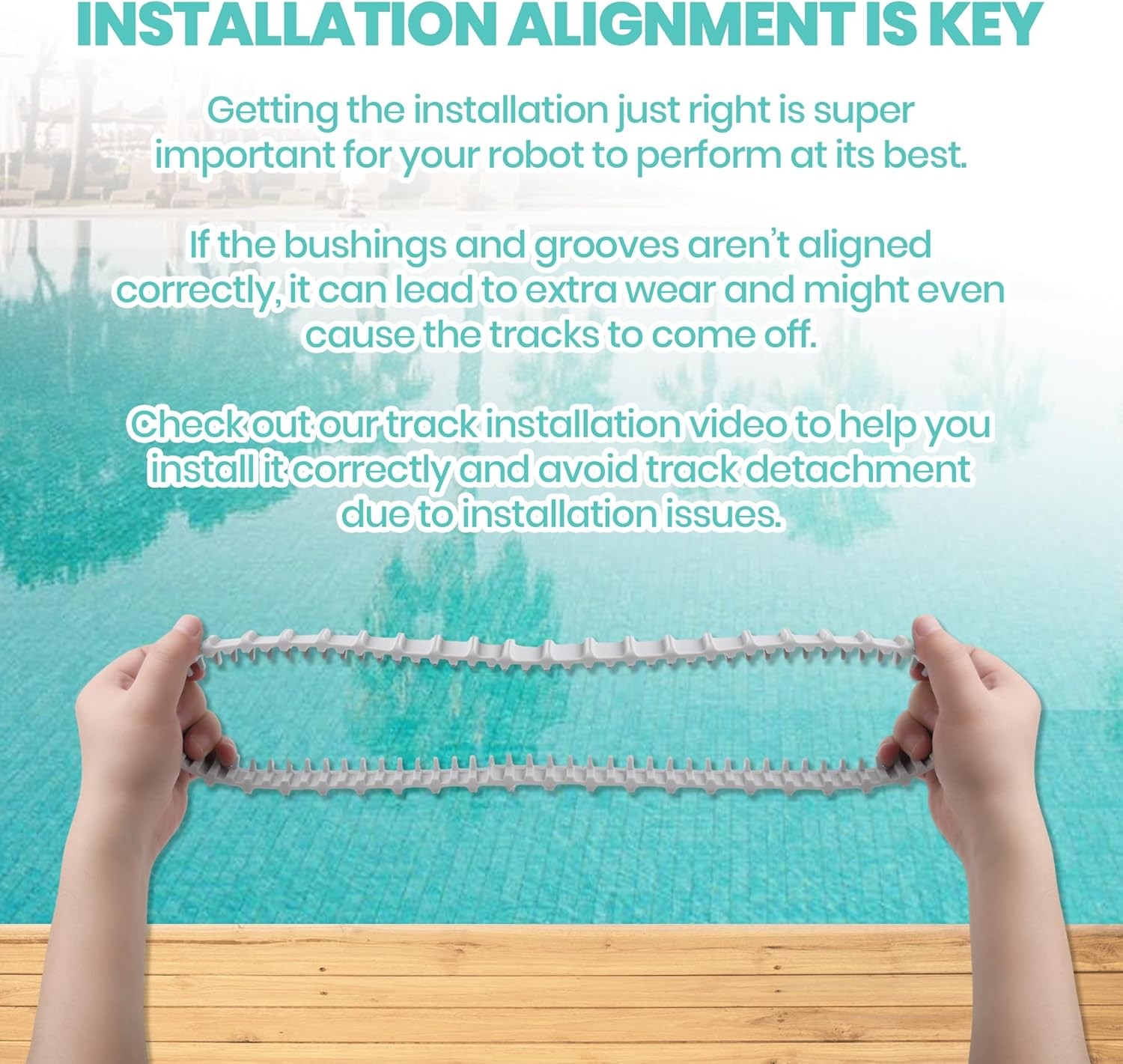 (2 Pack) Replacement Gray Tracks for Maytronics Dolphin 9983152-R2,