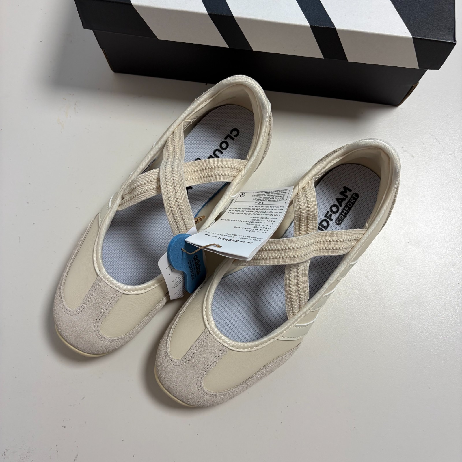 adidas Barreda Mary Jane Womens Sneakers Wonder White Vanilla HQ7399