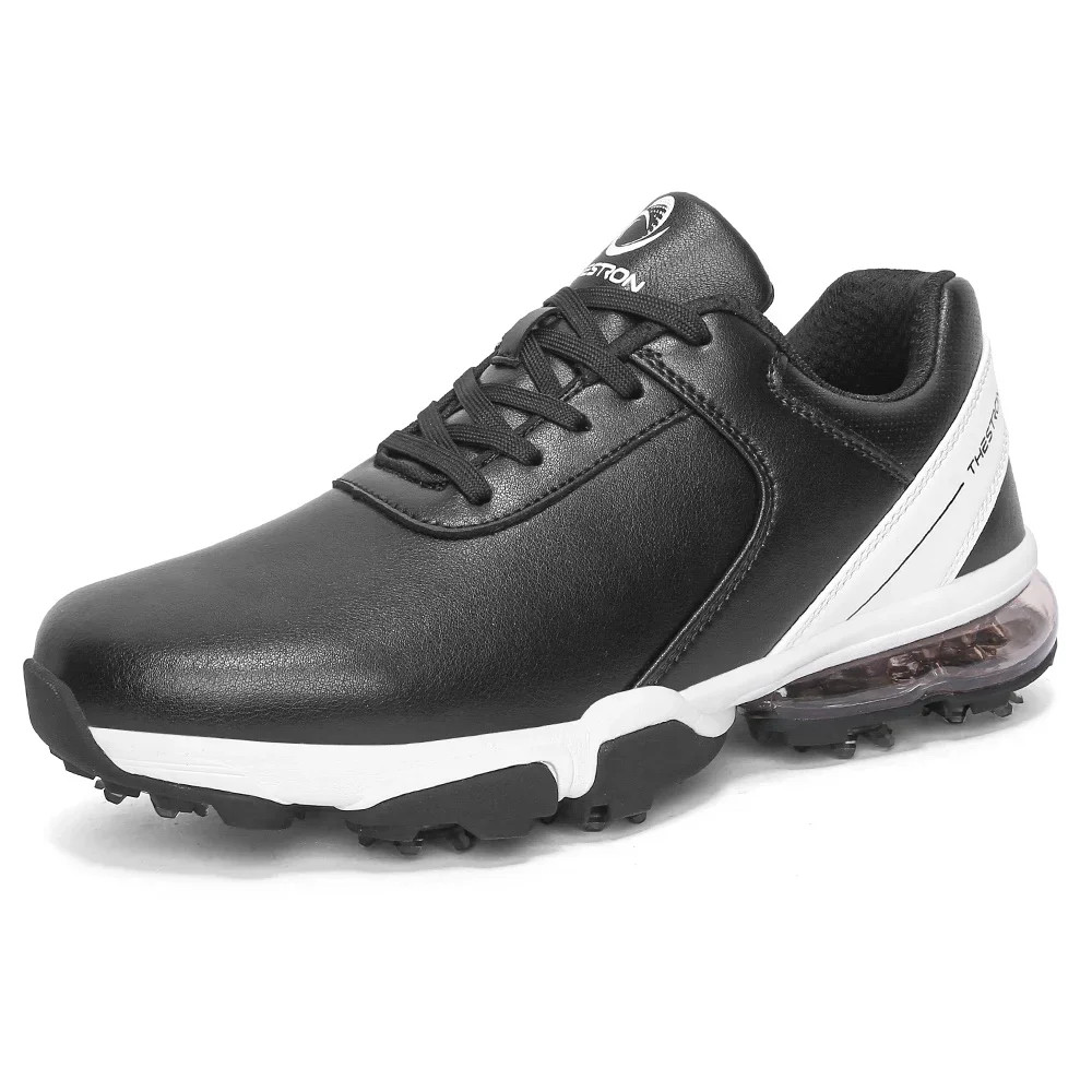Men's Golf Shoes Breathable Spikes Golf Footwears Anti Slip Walking Sneakers