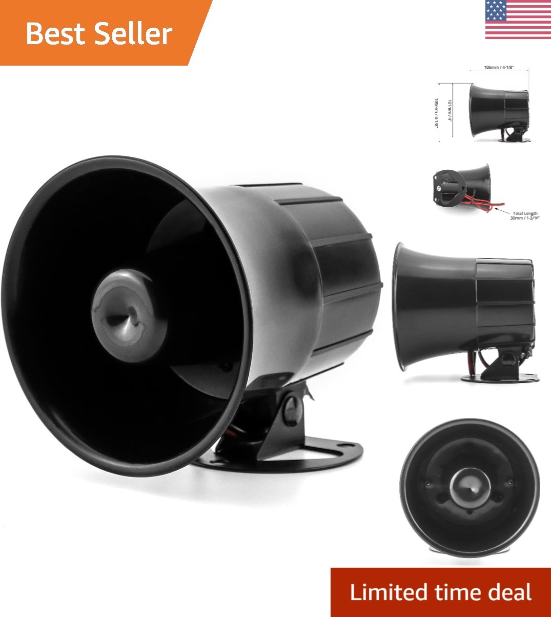 110 dB Electric Siren Horn - Secure Your Home with Powerful Alarm System