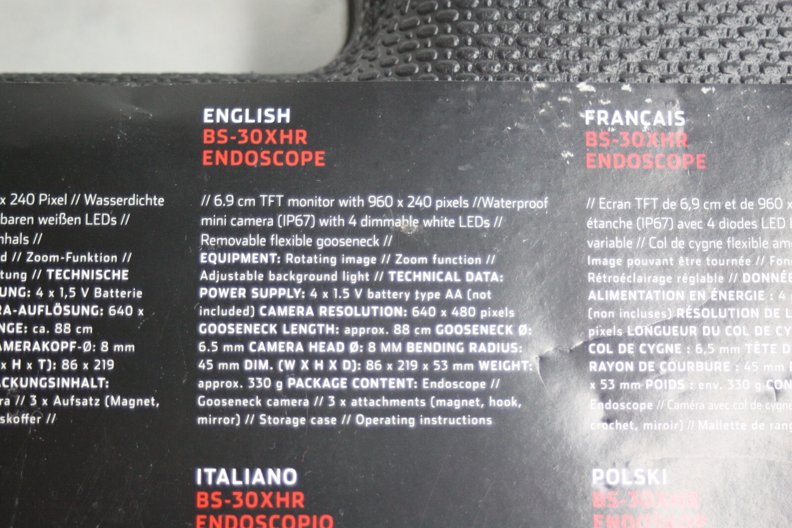 Voltcraft BS-30XHR Inspection Endoscope - NEW