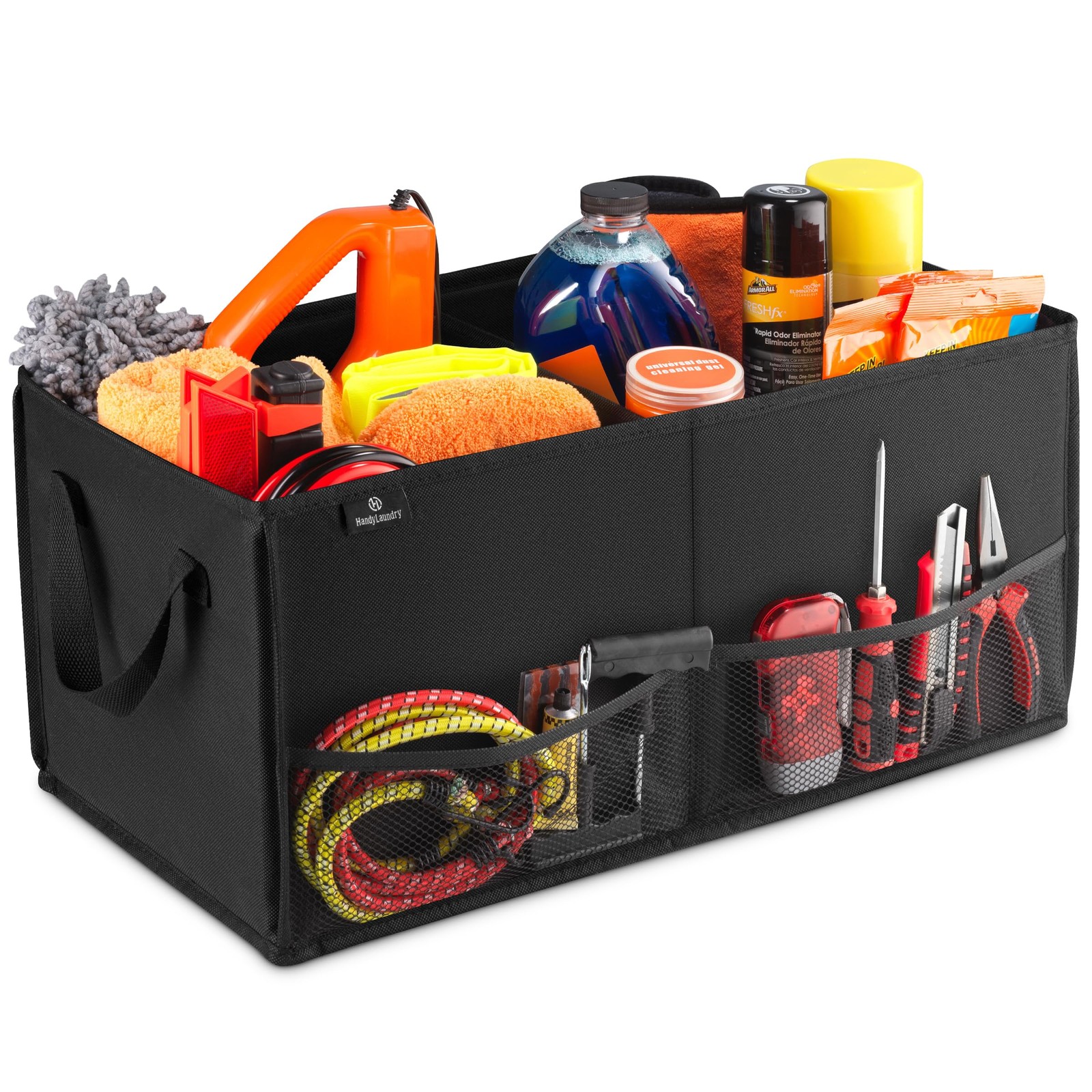 Handy Laundry Car Trunk Organizer – Large 2 22" x 10" x 11", Black