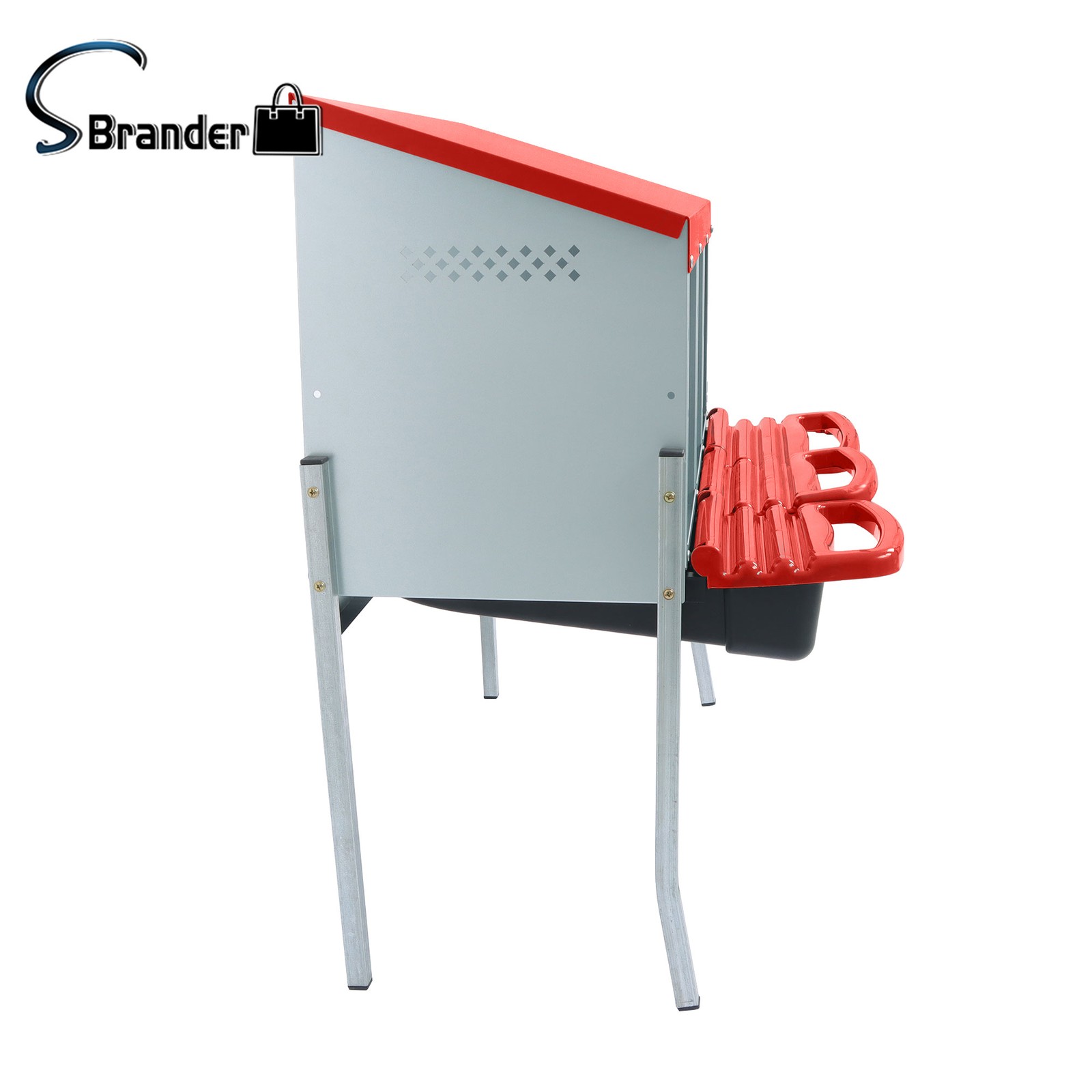 High Quality Chicken Nesting Boxes 3 Holes With Metal Legs Roll Out Nesting Box