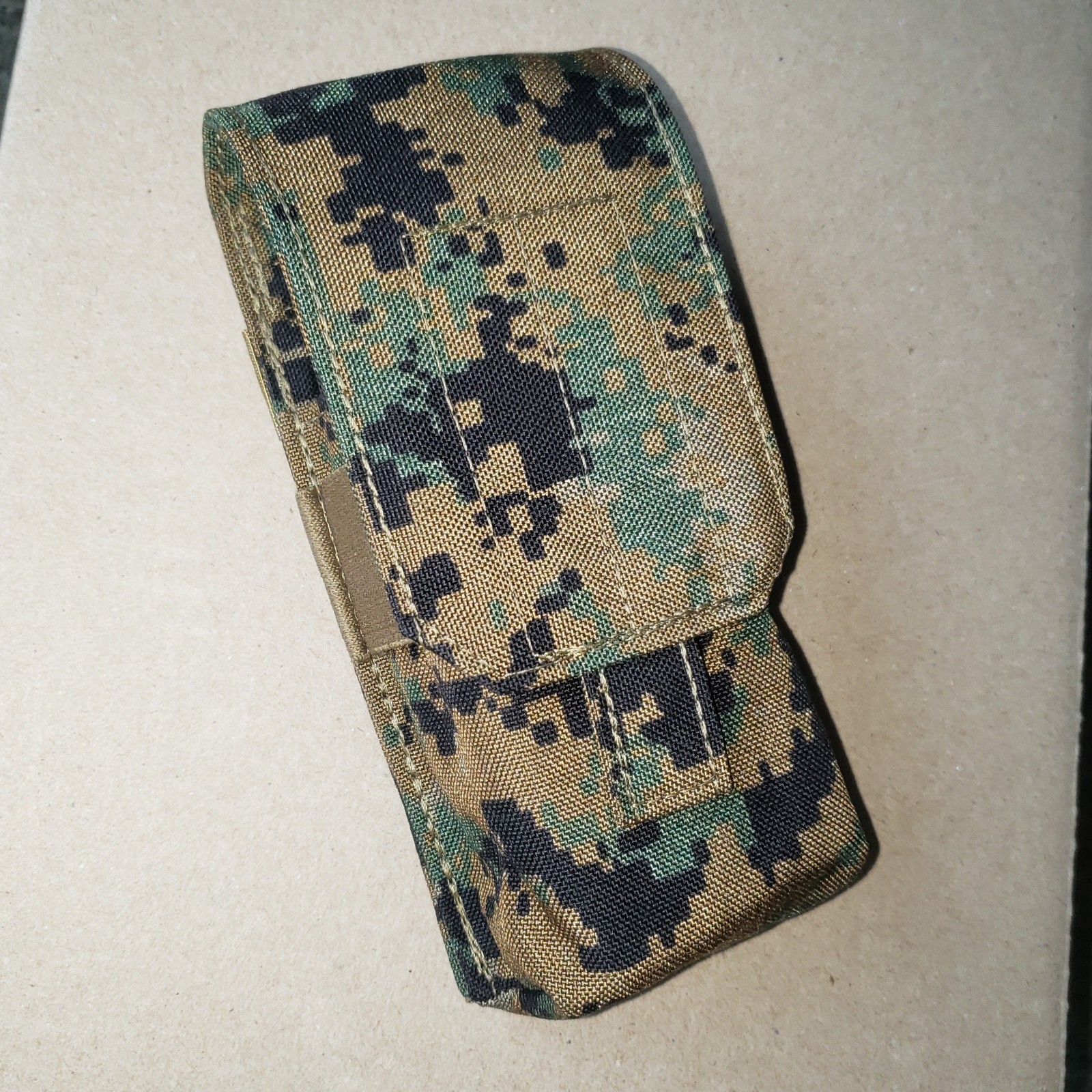 Ultra Rare USMC FireForce Double Mag Magazine Pouch Coyote Brown MARPAT Woodland
