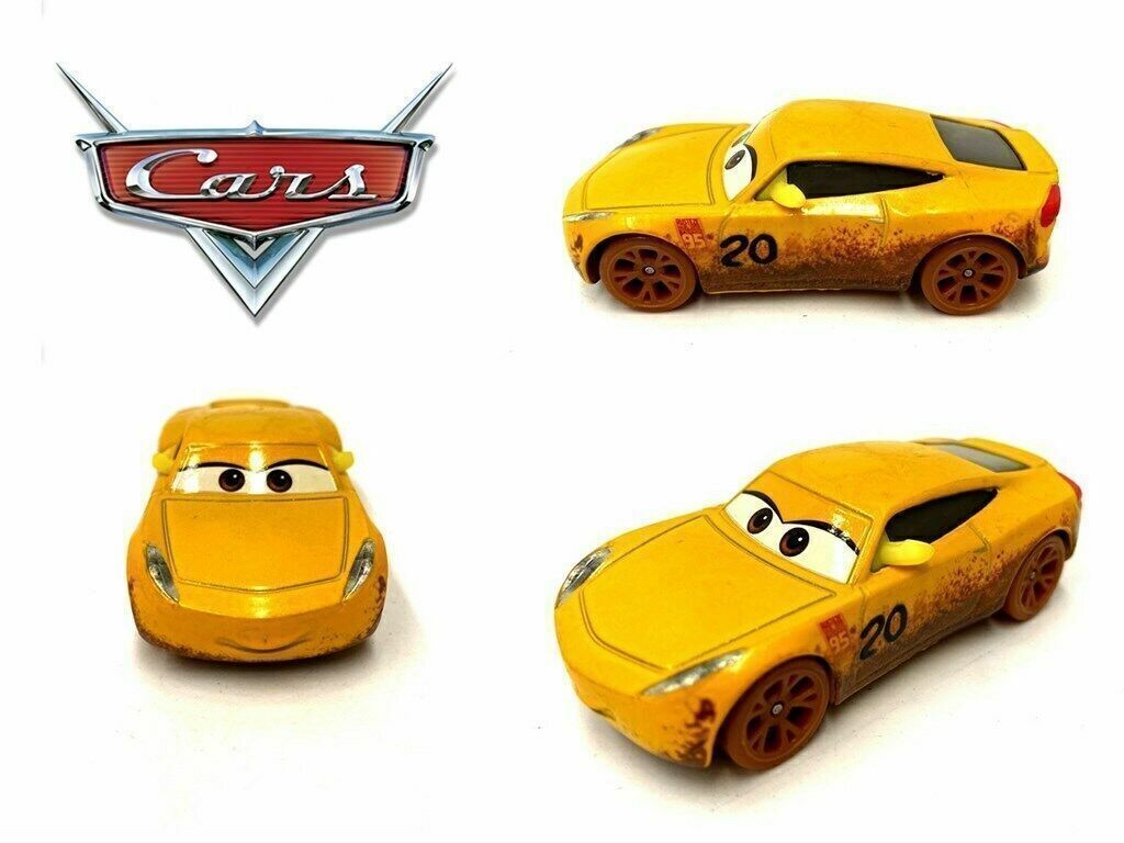 Disney Pixar Cars Yellow Muddy Cruz Ramirez No.20 Small Car Vehicle Diecast Toy