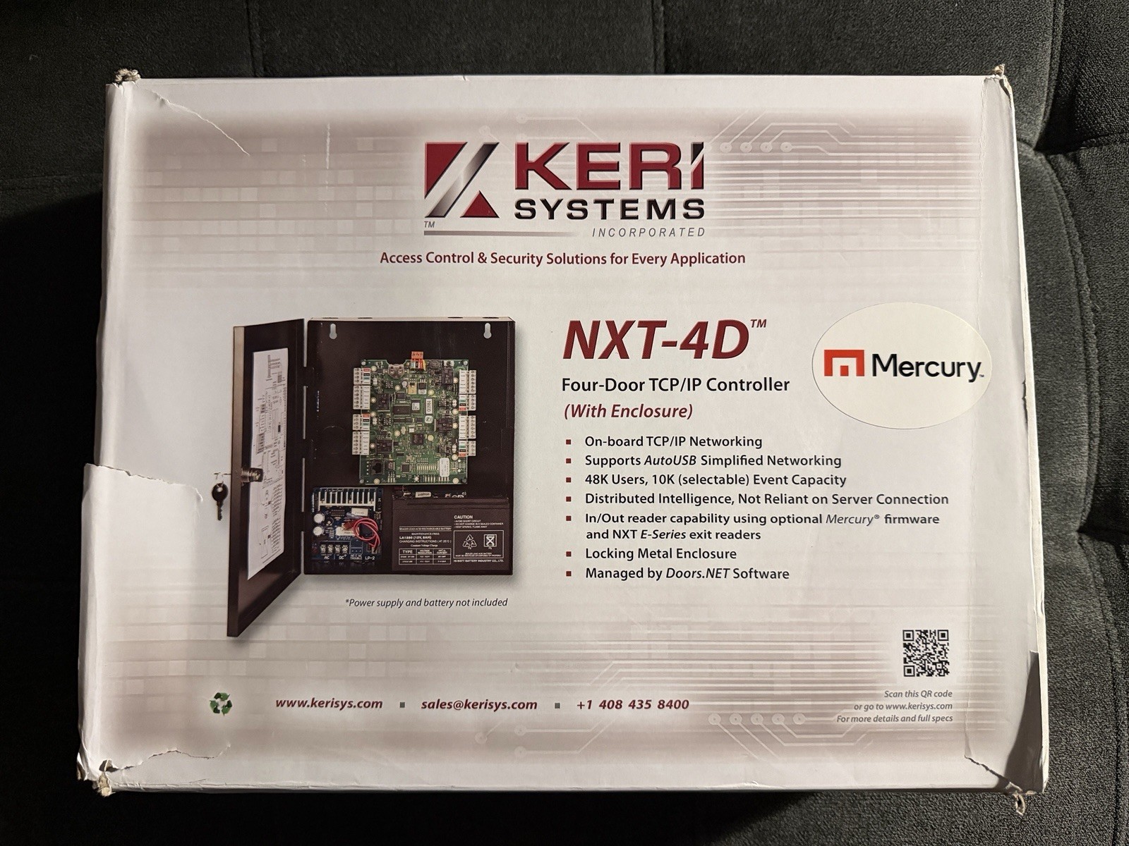Keri Systems NXT-4D-MSC 4-Door Mercury-Powered Access Control System