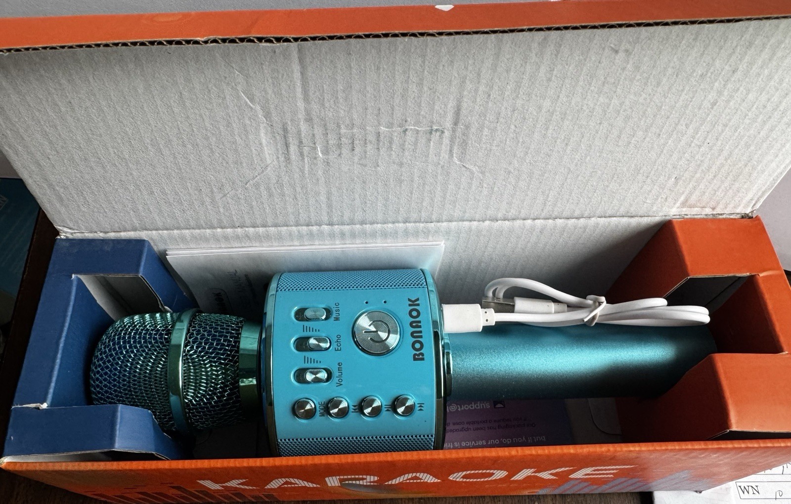 Bonaok Karaoke Microphone Q37 (Blue)