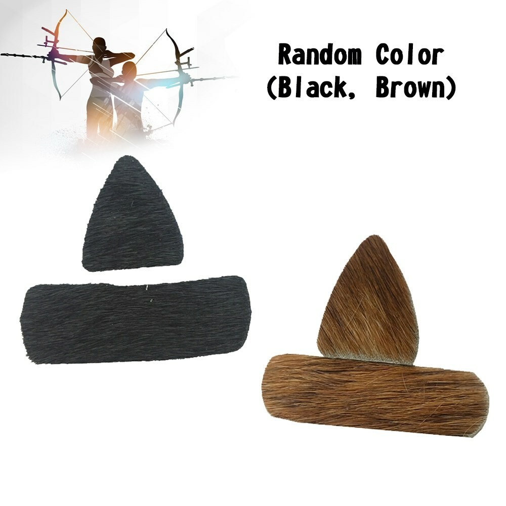 3 Pair Archery Fur Arrow Rest Leather Traditional Recurve Bow Longbow Hunting UE
