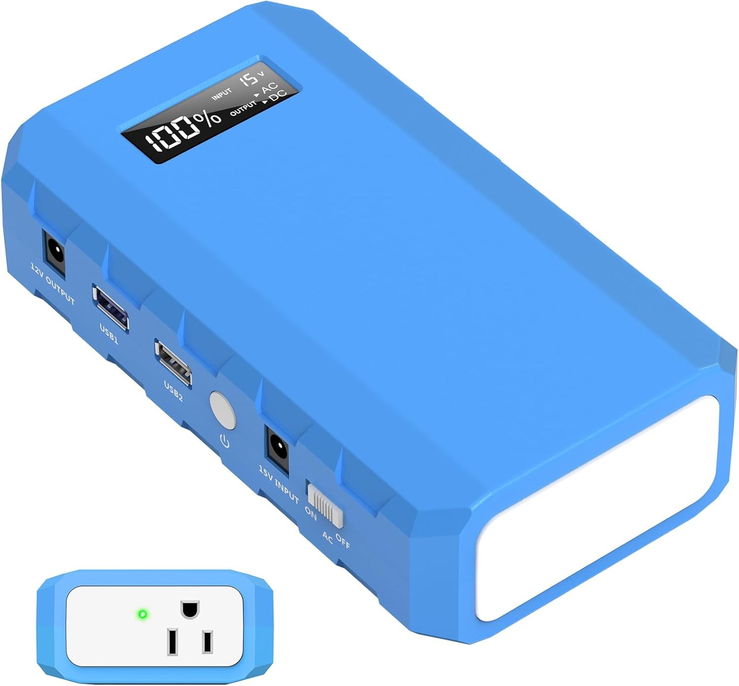 Portable Power Station W/ AC Outlet 65W/110V External Battery Pack