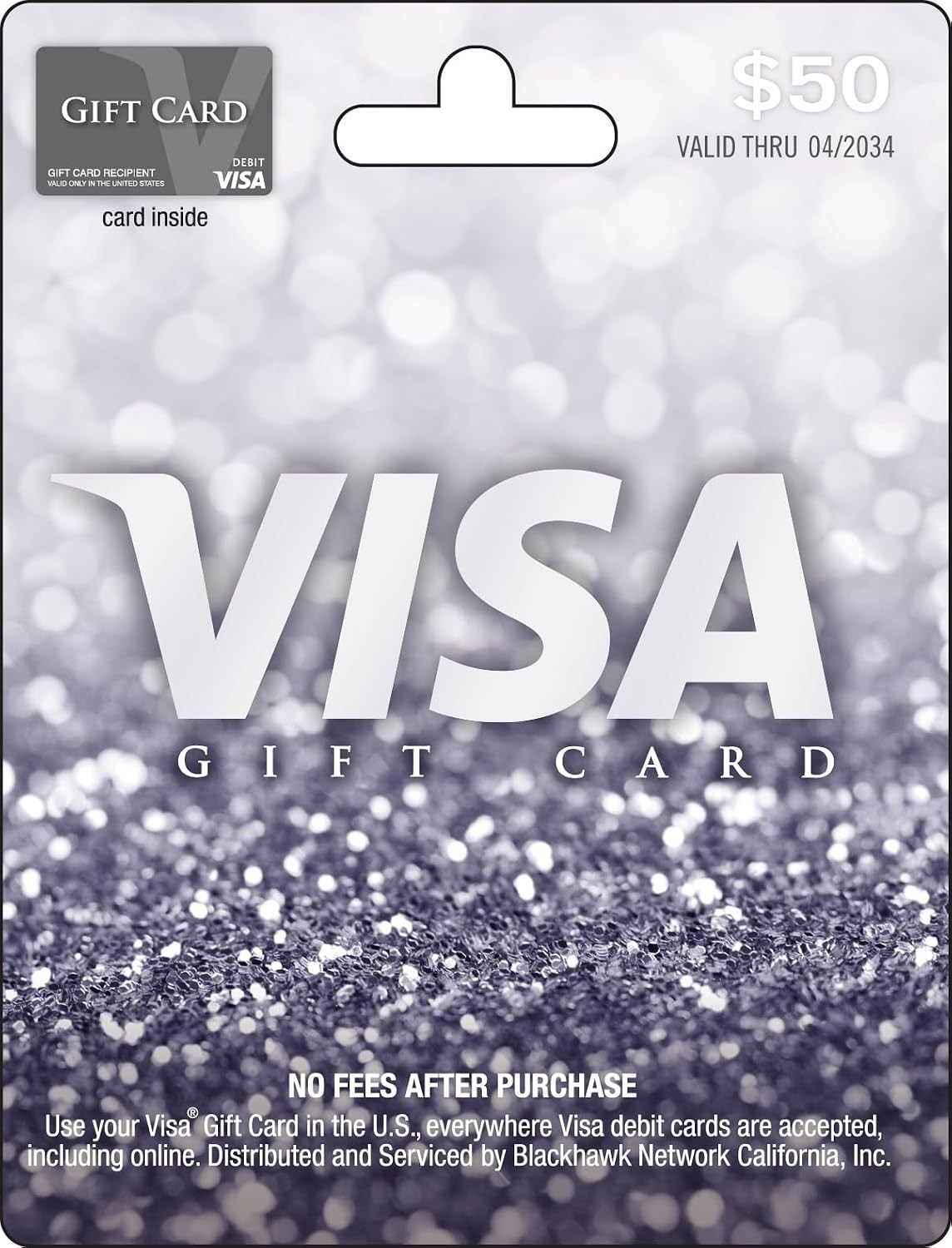 Physical Gift Card $50 plus $4.95 Purchase Fee
