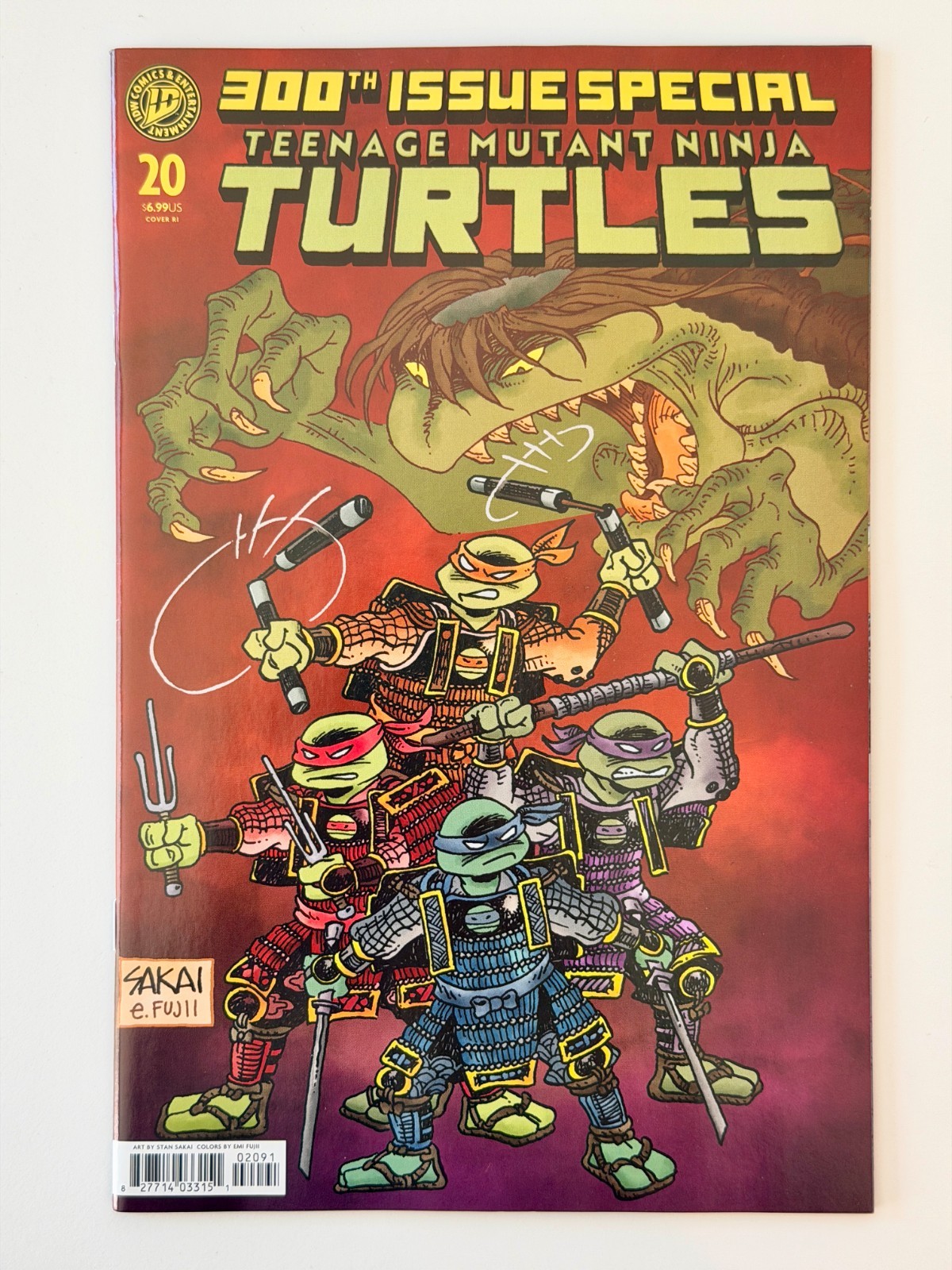 Teenage Mutant Ninja Turtles #20: 300th Issue Incentive Variant (Sakai) [1:50]