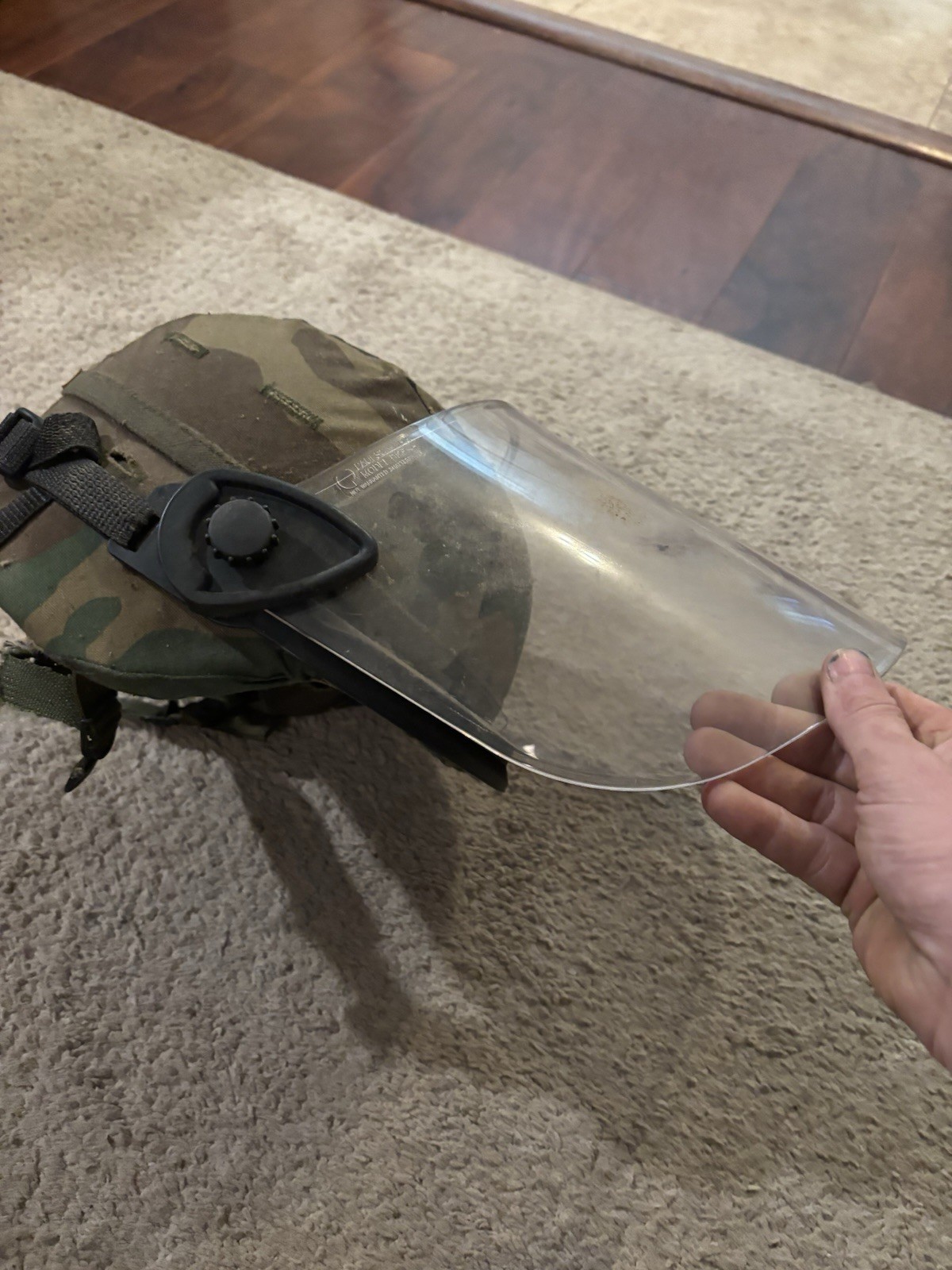 Military Helmet With Face Shield