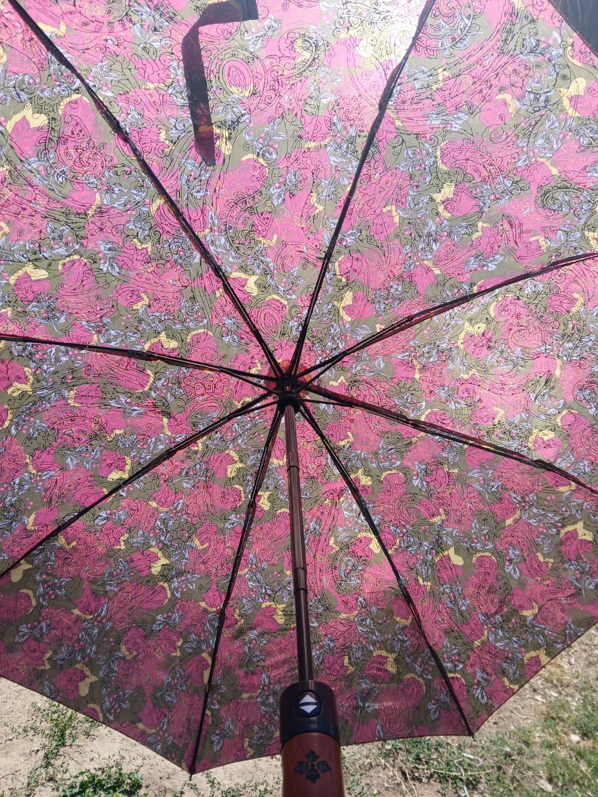 Patricia Nash Umbrella Floral Fall Tones