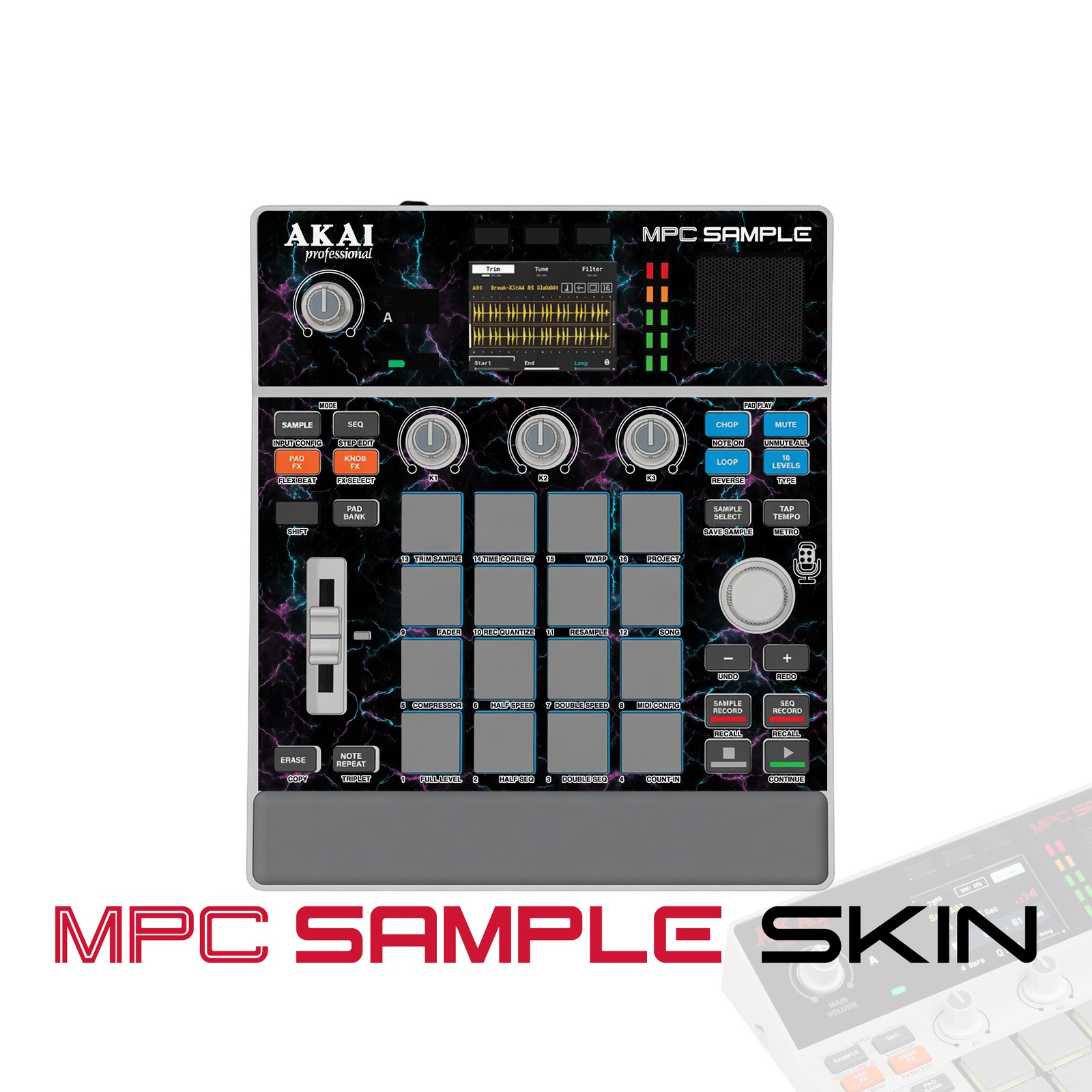 Akai MPC Sample Skin / Dark Thunder Pulse