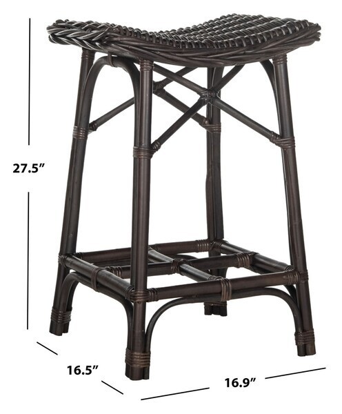 Safavieh Amara Wicker Bar Stool, Reduced Price 2172707074 SEA7012A