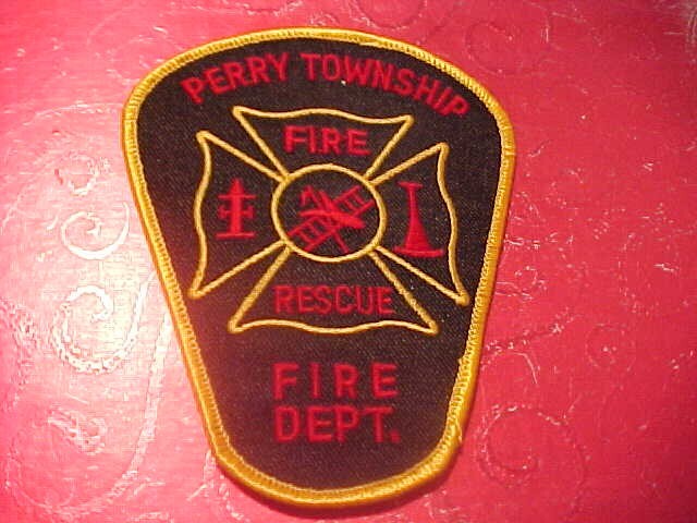 PERRY TWP. OHIO FIRE DEPARTMENT PATCH SHOULDER SIZE UNUSED