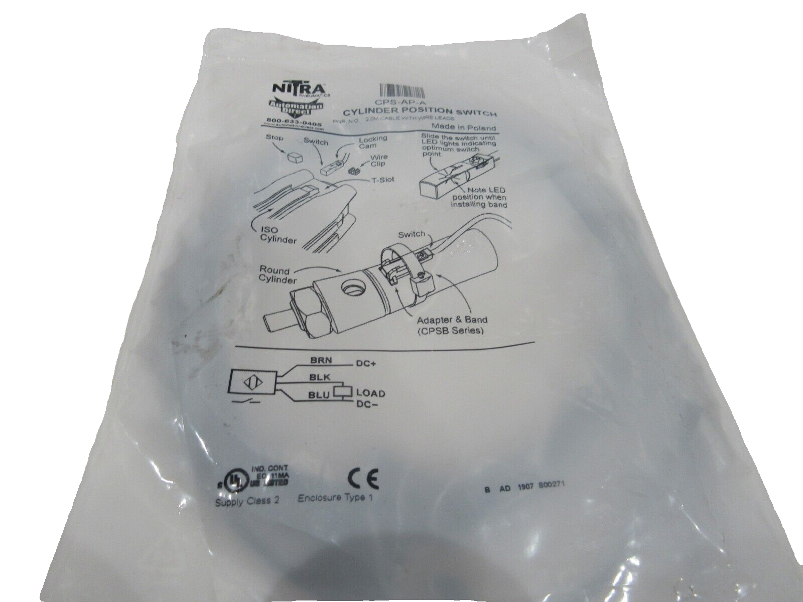 NEW AUTOMATION DIRECT CPS-AP-A CYLINDER POSITION SWITCH CPSAPA