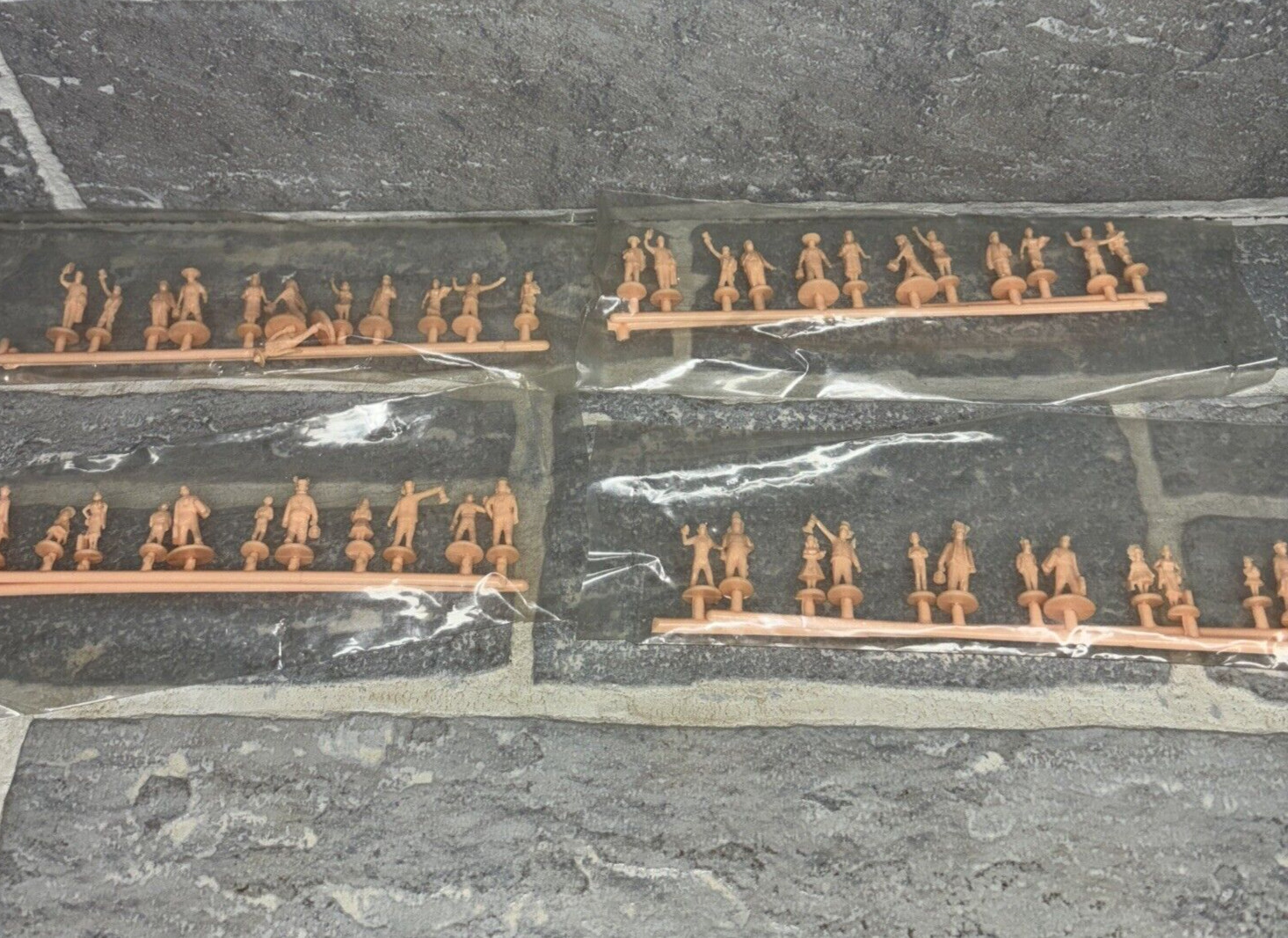 Vintage Model Train HO 48 Unpainted Sealed People Figures 4 Packages of 12