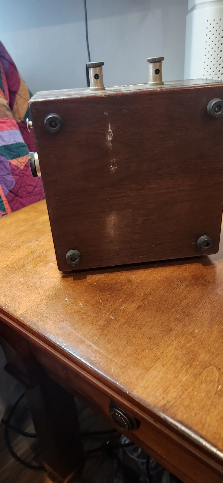 Vintage Weston Electrical 120V A.C. Voltmeter Wood Box Instrument Model 155