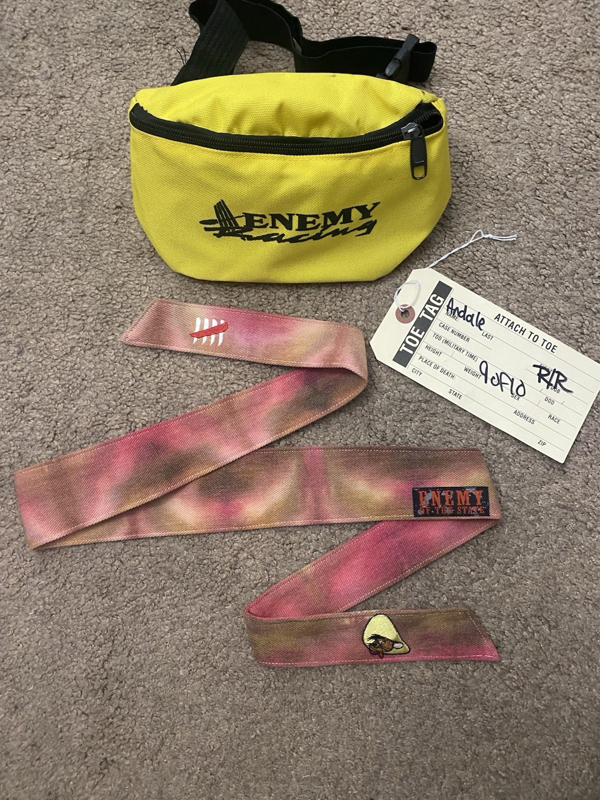Enemy Of The State Paintball Headband Andale Speedy New Jt Sd