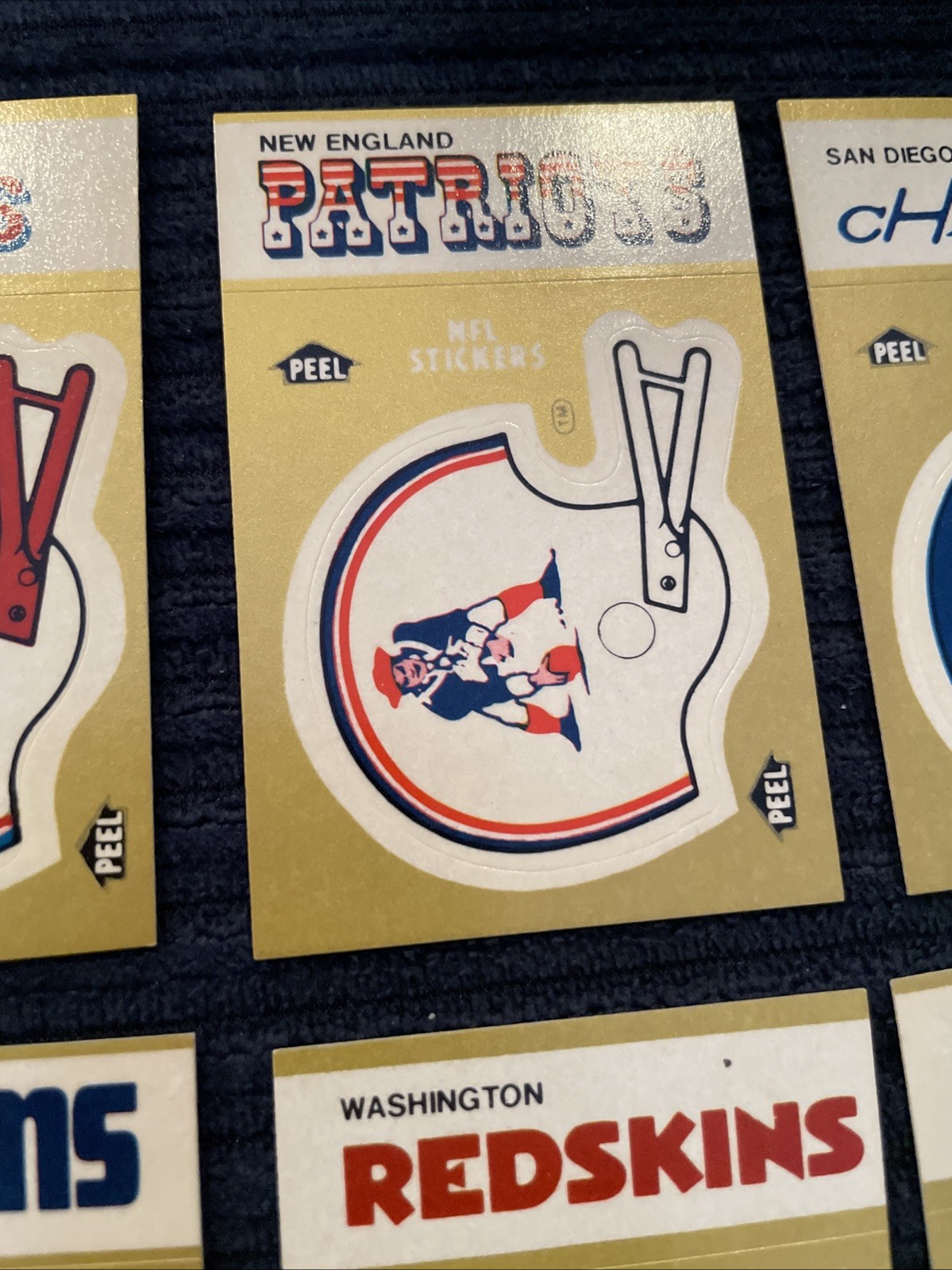 1984 Fleer Football Team Helmet Sticker