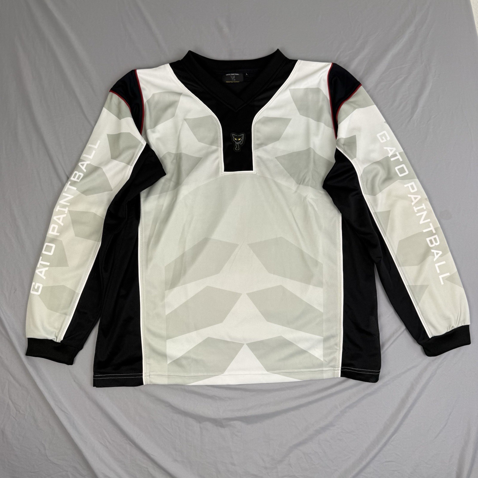 Gato Paintball Jersey Mens Large Digital Camo Padded Side Sleeves