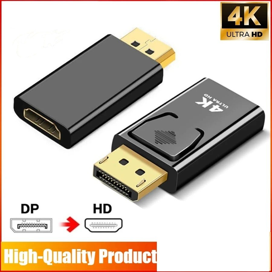 NEW 4K Display Port to HDMI Male Female Adapter Converter DisplayPort DP to HDMI