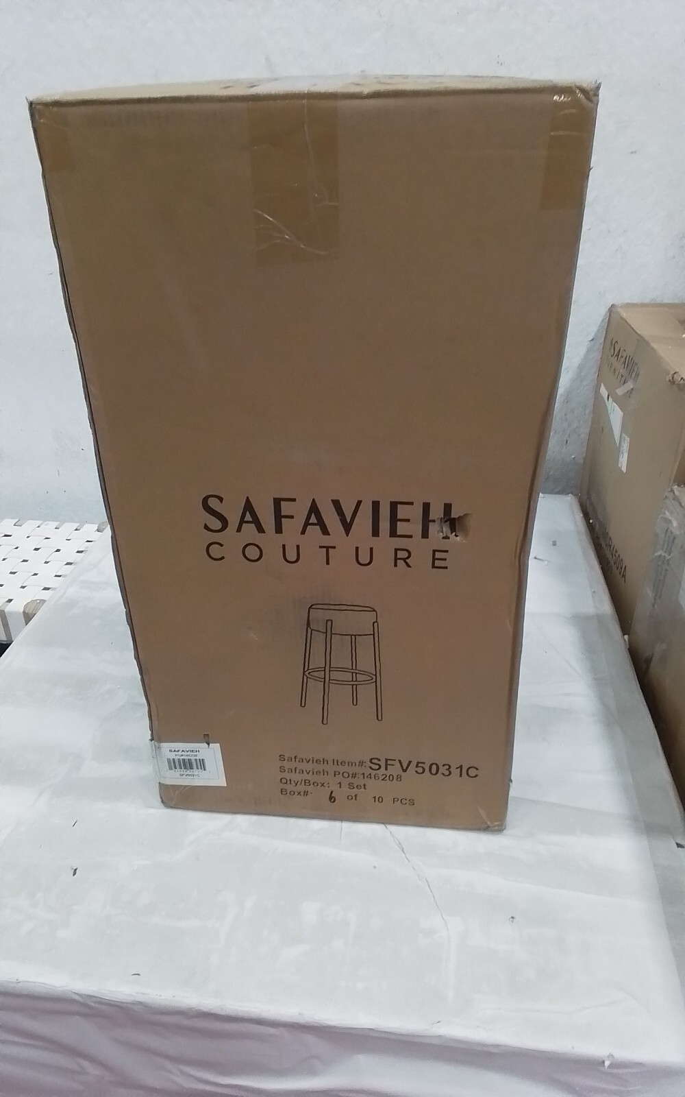 Safavieh PAISLEIGH METAL LEG BARSTOOL, Reduced Price 2172736491 SFV5031C
