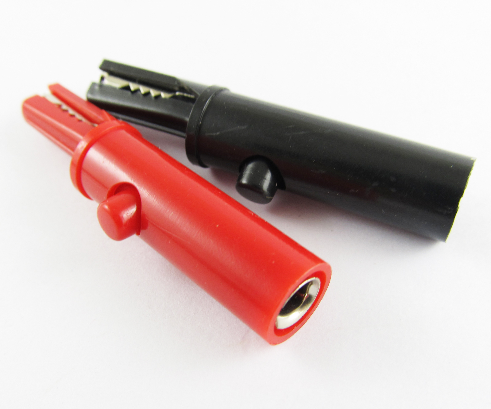 10pcs Test Probe Crocodile Alligator Clip to 4mm Banana Jack with Push Button