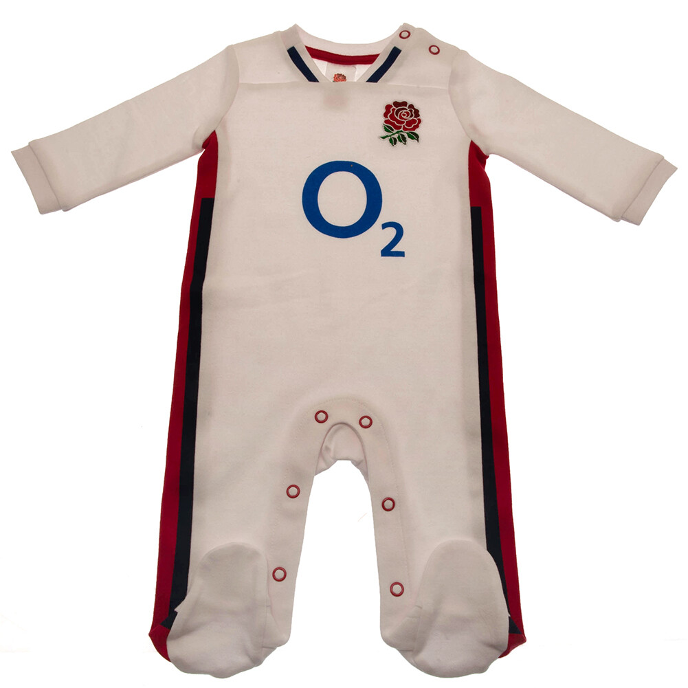 England Rugby Baby Grow Sleep Suit England RFU Baby pyjamas 12-18 Months Gift