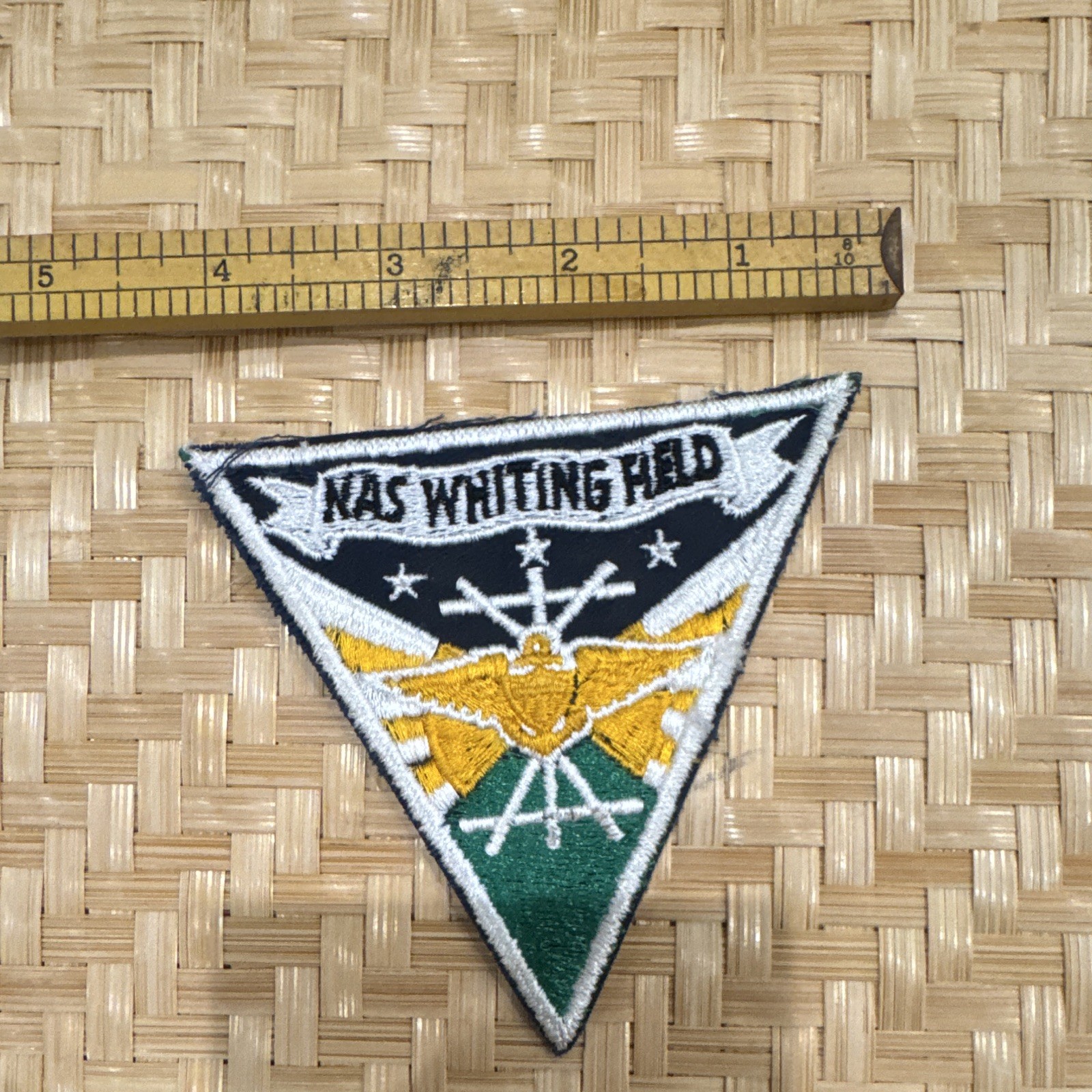 4.5" USN NAVY NAS WHITING FIELD MILITARY EMBROIDERED PATCH
